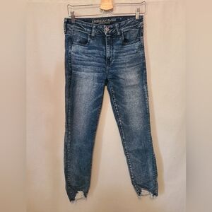 American Eagle jeans- High rise jegging crop- size 8 womens